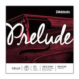 Prelude Strings Cello Single D String, 3/4 Scale, Medium Tension
